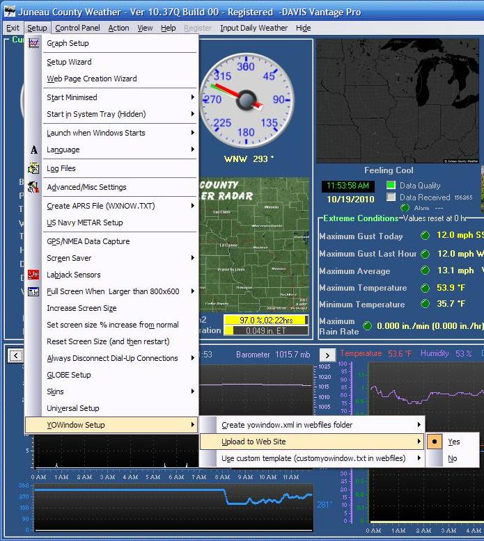 Weather Display Profile Configuration